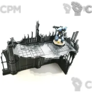 Описание картинки 2 этажная руина Mechanicus от Rev127 по цене 400руб | Свободный Рынок Миниатюр - СРМ