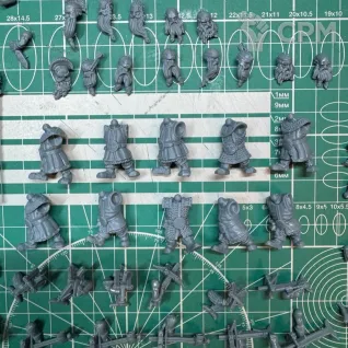 Описание картинки Dwarves Crossbowmen от Recruiter по цене 600руб | Свободный Рынок Миниатюр - СРМ