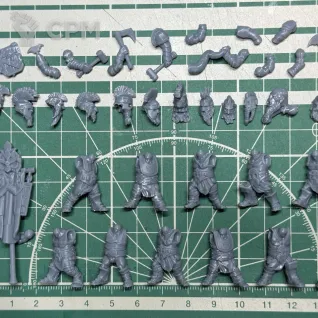 Описание картинки Dwarves Berserkers от Recruiter по цене 600руб | Свободный Рынок Миниатюр - СРМ