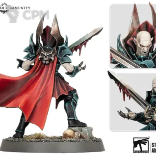 Описание картинки Korthrain the Crimson Blade от WastelandMiniatures по цене 200руб | Свободный Рынок Миниатюр - СРМ