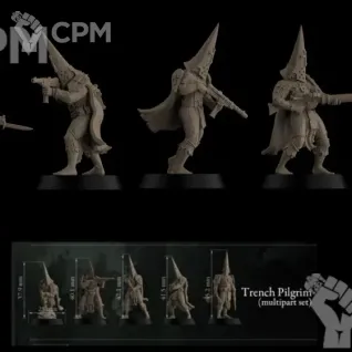Описание картинки TRENCH CRUSADE. Окопные Пилигримы. Trench Pilgrims. Пехота. от Подземный человек по цене 200руб | Свободный Рынок Миниатюр - СРМ