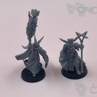 Описание картинки Artillery Witch, Heretic Priest от Подземный человек по цене 100руб | Свободный Рынок Миниатюр - СРМ