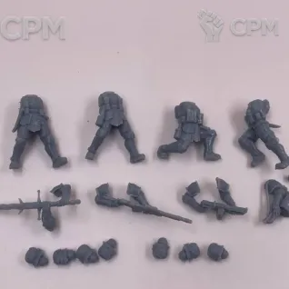 Описание картинки TRENCH CRUSADE. Новая Антиохия. New Antioch. Shocktroopers. Штурмовики. от Подземный человек по цене 200руб | Свободный Рынок Миниатюр - СРМ