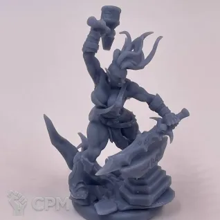 Описание картинки Fantasy Pin-up. Орчиха кузнец от Подземный человек по цене 150руб | Свободный Рынок Миниатюр - СРМ