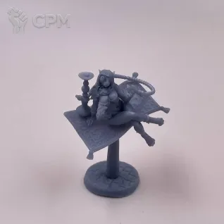 Описание картинки Fantasy Pin-up. Девушка Табакси на ковре самолете от Подземный человек по цене 200руб | Свободный Рынок Миниатюр - СРМ