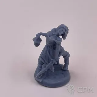 Описание картинки Fantasy Pin-up. Девушка зомби от Подземный человек по цене 150руб | Свободный Рынок Миниатюр - СРМ