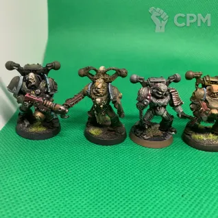 Описание картинки Plague Marines металл ориг. от Хитрый гретчин  по цене 100руб | Свободный Рынок Миниатюр - СРМ