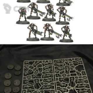 Описание картинки Necron Warriors x 10 от Svarden по цене 1 000руб | Свободный Рынок Миниатюр - СРМ