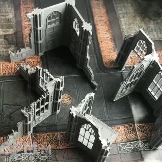 Описание картинки Комплект руин Сектора Империалис 3д печать от 3D Wargaming по цене 700руб | Свободный Рынок Миниатюр - СРМ