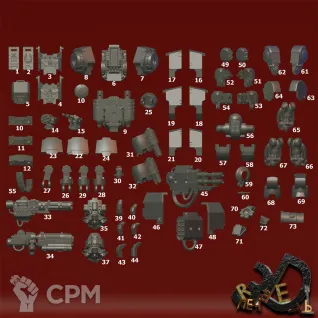 Описание картинки Space_Marines_-_Space_Grimdark_Mecha от R.E.print по цене 600руб | Свободный Рынок Миниатюр - СРМ