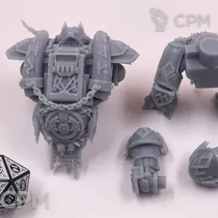 Описание картинки Venerable Dreadnought Дредноут Космоволков от Подземный человек по цене 300руб | Свободный Рынок Миниатюр - СРМ