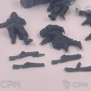 Описание картинки Павшие Бойцы Крига от Подземный человек по цене 200руб | Свободный Рынок Миниатюр - СРМ