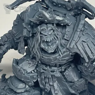 Описание картинки Emperork of Orkkind. Орк Император. альтернативный Ghazghkull Thraka. от Подземный человек по цене 500руб | Свободный Рынок Миниатюр - СРМ