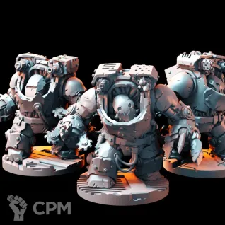 Описание картинки Orcs in buster armor от Подземный человек по цене 400руб | Свободный Рынок Миниатюр - СРМ
