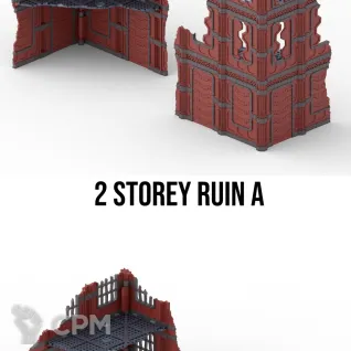 Описание картинки Industrial Ruins set от 3D Wargaming по цене 2 000руб | Свободный Рынок Миниатюр - СРМ