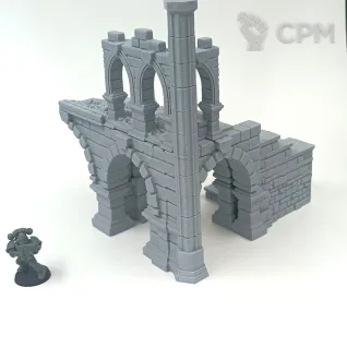Описание картинки Каменные Фэнтези Руины - комплект из 4 от Terrain Print по цене 800руб | Свободный Рынок Миниатюр - СРМ
