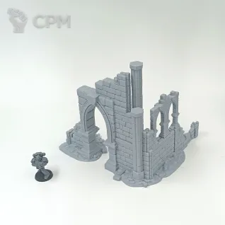 Описание картинки Каменные Фэнтези Руины - комплект из 4 от Terrain Print по цене 800руб | Свободный Рынок Миниатюр - СРМ