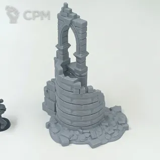 Описание картинки Каменные Фэнтези Руины - комплект из 4 от Terrain Print по цене 800руб | Свободный Рынок Миниатюр - СРМ