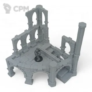 Описание картинки Большие Фэнтези Руины - комплект из 3 от Terrain Print по цене 800руб | Свободный Рынок Миниатюр - СРМ