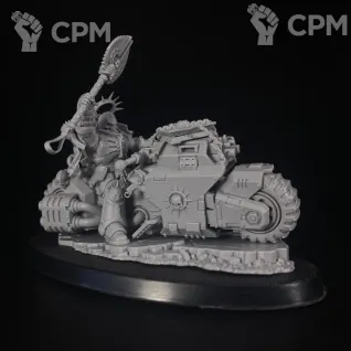 Описание картинки Primaris Chaplain on Bike от KoofWorkshop по цене 250руб | Свободный Рынок Миниатюр - СРМ