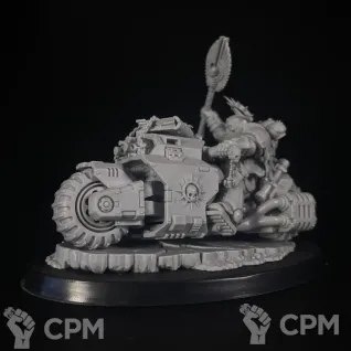 Описание картинки Primaris Chaplain on Bike от KoofWorkshop по цене 250руб | Свободный Рынок Миниатюр - СРМ