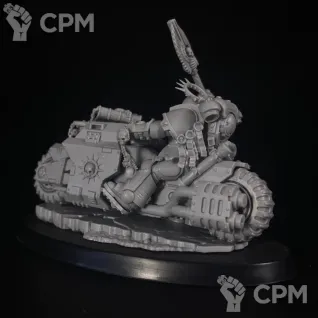 Описание картинки Primaris Chaplain on Bike от KoofWorkshop по цене 250руб | Свободный Рынок Миниатюр - СРМ