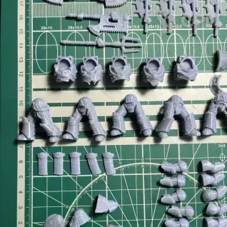 Описание картинки World Eaters Red Butchers terminators от Recruiter по цене 650руб | Свободный Рынок Миниатюр - СРМ