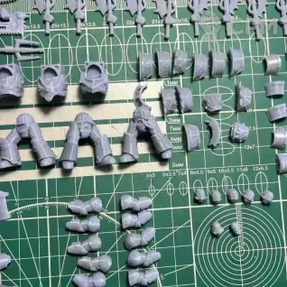 Описание картинки World Eaters Red Butchers terminators от Recruiter по цене 650руб | Свободный Рынок Миниатюр - СРМ