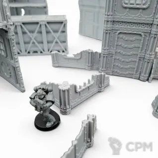Описание картинки Набор Террейна 11th Редакции - Sector Mechanicus от Terrain Print по цене 3 000руб | Свободный Рынок Миниатюр - СРМ