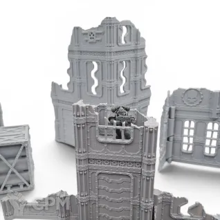 Описание картинки Набор Террейна 11th Редакции - Sector Mechanicus от Terrain Print по цене 3 000руб | Свободный Рынок Миниатюр - СРМ