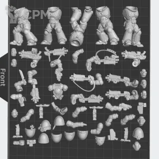 Описание картинки Imperial Fist Combat Patrol от White Rhino по цене 100руб | Свободный Рынок Миниатюр - СРМ