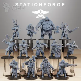 Описание картинки Corrupted Guard Культисты + базы от WastelandMiniatures по цене 550руб | Свободный Рынок Миниатюр - СРМ