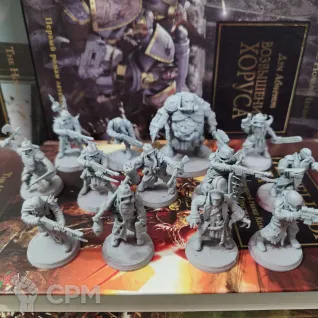 Описание картинки Corrupted Guard Культисты + базы от WastelandMiniatures по цене 550руб | Свободный Рынок Миниатюр - СРМ