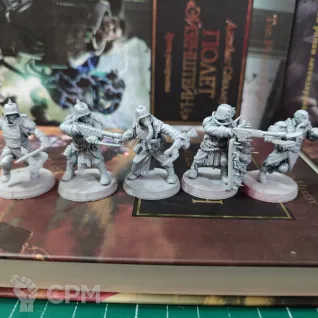 Описание картинки Corrupted Guard Культисты + базы от WastelandMiniatures по цене 550руб | Свободный Рынок Миниатюр - СРМ