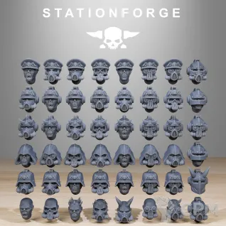 Описание картинки Corrupted Guard Infantry Builder Kit +20 баз от WastelandMiniatures по цене 1 000руб | Свободный Рынок Миниатюр - СРМ
