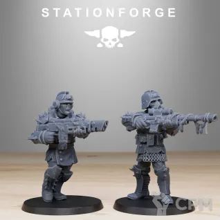 Описание картинки Corrupted Guard Infantry Builder Kit +20 баз от WastelandMiniatures по цене 1 000руб | Свободный Рынок Миниатюр - СРМ