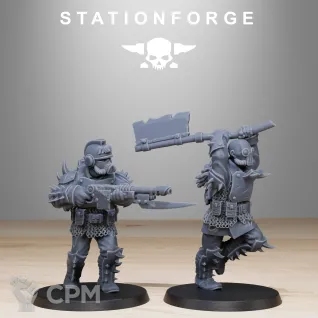 Описание картинки Corrupted Guard Infantry Builder Kit +20 баз от WastelandMiniatures по цене 1 000руб | Свободный Рынок Миниатюр - СРМ