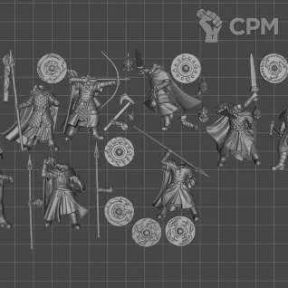 Описание картинки Warriors of Rohan (2024) 12 Моделей. от WastelandMiniatures по цене 600руб | Свободный Рынок Миниатюр - СРМ