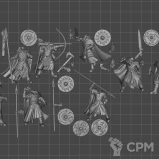 Описание картинки Warriors of Rohan (2024) 12 Моделей. от WastelandMiniatures по цене 600руб | Свободный Рынок Миниатюр - СРМ