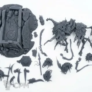 Описание картинки Wight King on Skeletal Steed от WastelandMiniatures по цене 500руб | Свободный Рынок Миниатюр - СРМ