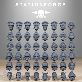 Описание картинки Corrupted Guard Infantry Builder Kit +20 баз от WastelandMiniatures по цене 1 000руб | Свободный Рынок Миниатюр - СРМ
