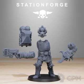 Описание картинки Corrupted Guard Infantry Builder Kit +20 баз от WastelandMiniatures по цене 1 000руб | Свободный Рынок Миниатюр - СРМ