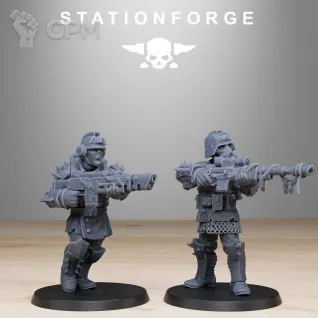 Описание картинки Corrupted Guard Infantry Builder Kit +20 баз от WastelandMiniatures по цене 1 000руб | Свободный Рынок Миниатюр - СРМ