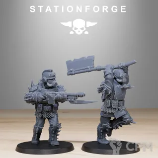 Описание картинки Corrupted Guard Infantry Builder Kit +20 баз от WastelandMiniatures по цене 1 000руб | Свободный Рынок Миниатюр - СРМ