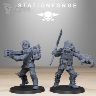 Описание картинки Corrupted Guard Infantry Builder Kit +20 баз от WastelandMiniatures по цене 1 000руб | Свободный Рынок Миниатюр - СРМ