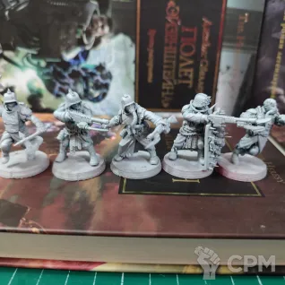 Описание картинки Corrupted Guard Культисты + базы от WastelandMiniatures по цене 550руб | Свободный Рынок Миниатюр - СРМ
