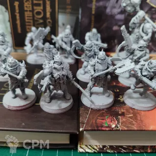 Описание картинки Corrupted Guard The Forsaken  Культисты + базы от WastelandMiniatures по цене 550руб | Свободный Рынок Миниатюр - СРМ