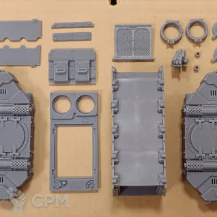 Описание картинки Набор миниатюр Warhammer 40000 Adeptus Astartes: Rhino / Космодесант: Рино от Лавка Приключенца по цене 600руб | Свободный Рынок Миниатюр - СРМ