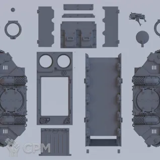 Описание картинки Набор миниатюр Warhammer 40000 Adeptus Astartes: Rhino / Космодесант: Рино от Лавка Приключенца по цене 600руб | Свободный Рынок Миниатюр - СРМ