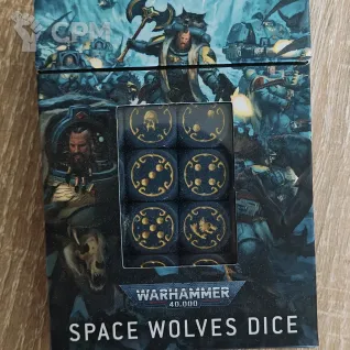 Описание картинки Space Wolves Dice от Trazyn's Collection по цене 100руб | Свободный Рынок Миниатюр - СРМ